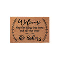 Welcome May God Bless Our Home And All Who Enter Personalized Doormat