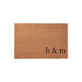 H & M Monogram Doormat - Housewarming Gift - Initials Welcome Mat