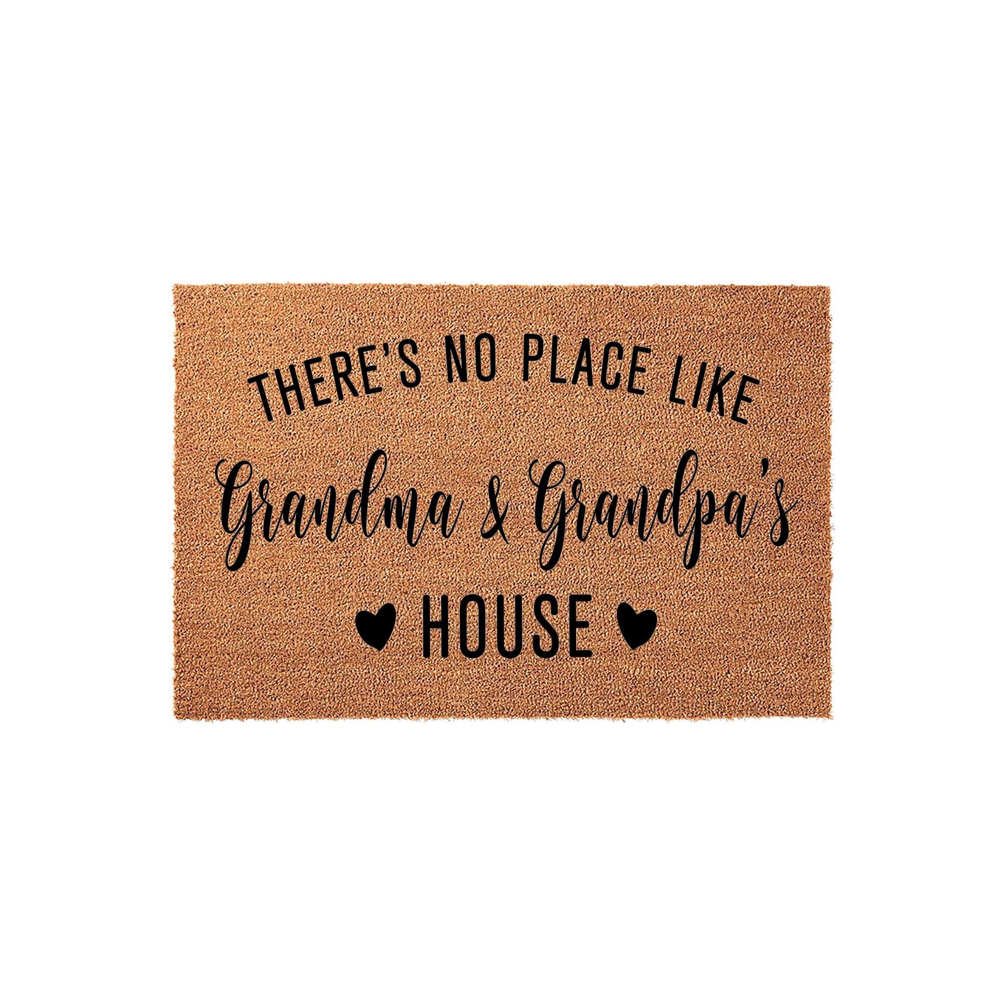 Grandma And Grandpa's House Doormat - Grandparent Gift - Welcome Mat