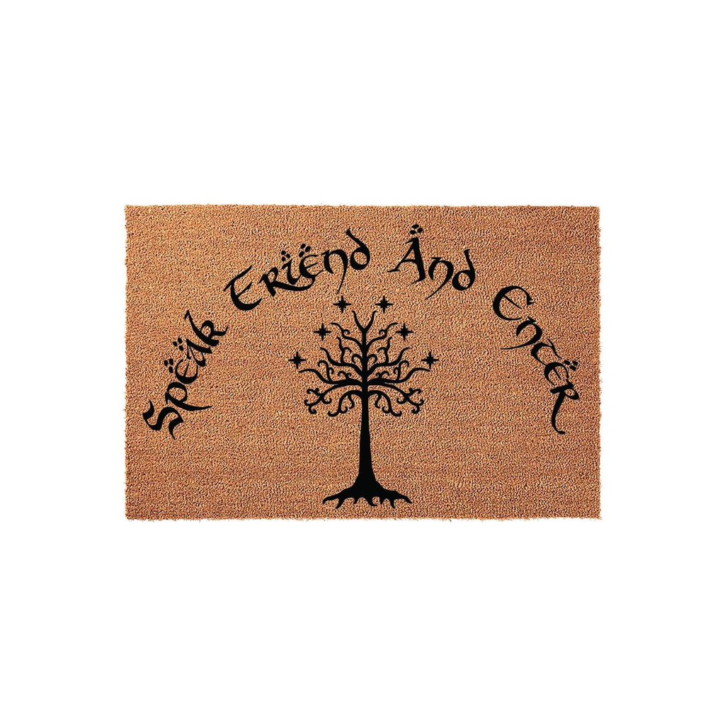 Speak Friend And Enter Doormat - Housewarming Gift - Nerd Welcome Mat
