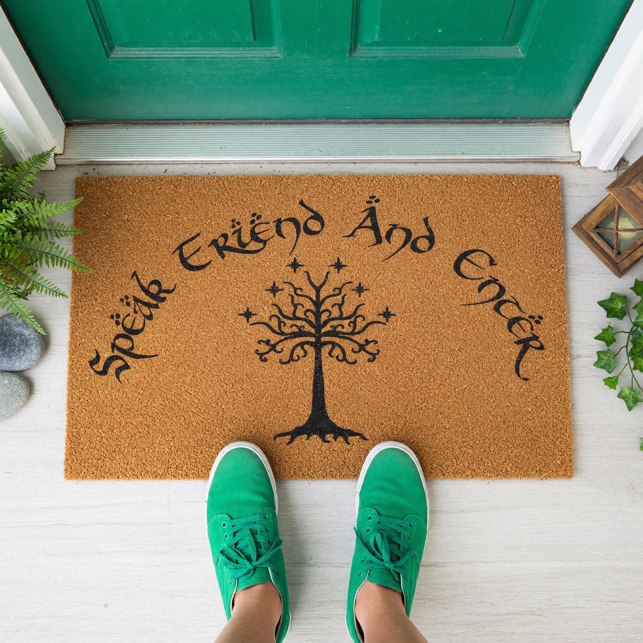 Speak Friend And Enter Doormat - Housewarming Gift - Nerd Welcome Mat
