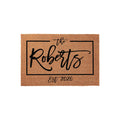 Custom Last Name Doormat, Personalized Welcome Mat, Wedding Housewarming Closing Gift