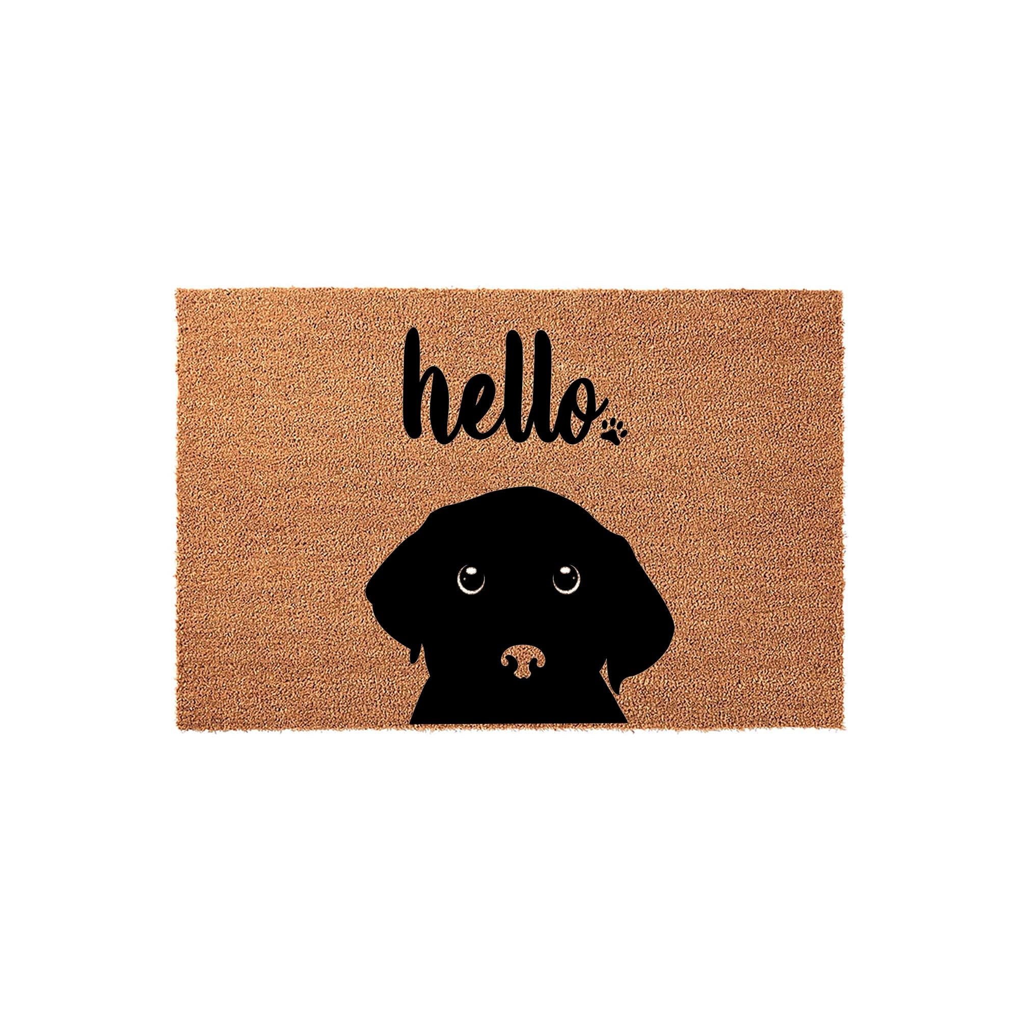 Hello Doormat - Housewarming Gift - Labrador Welcome Mat