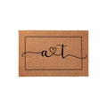 Initials Welcome Doormat, A And T, Housewarming Gift, Front Porch, Home