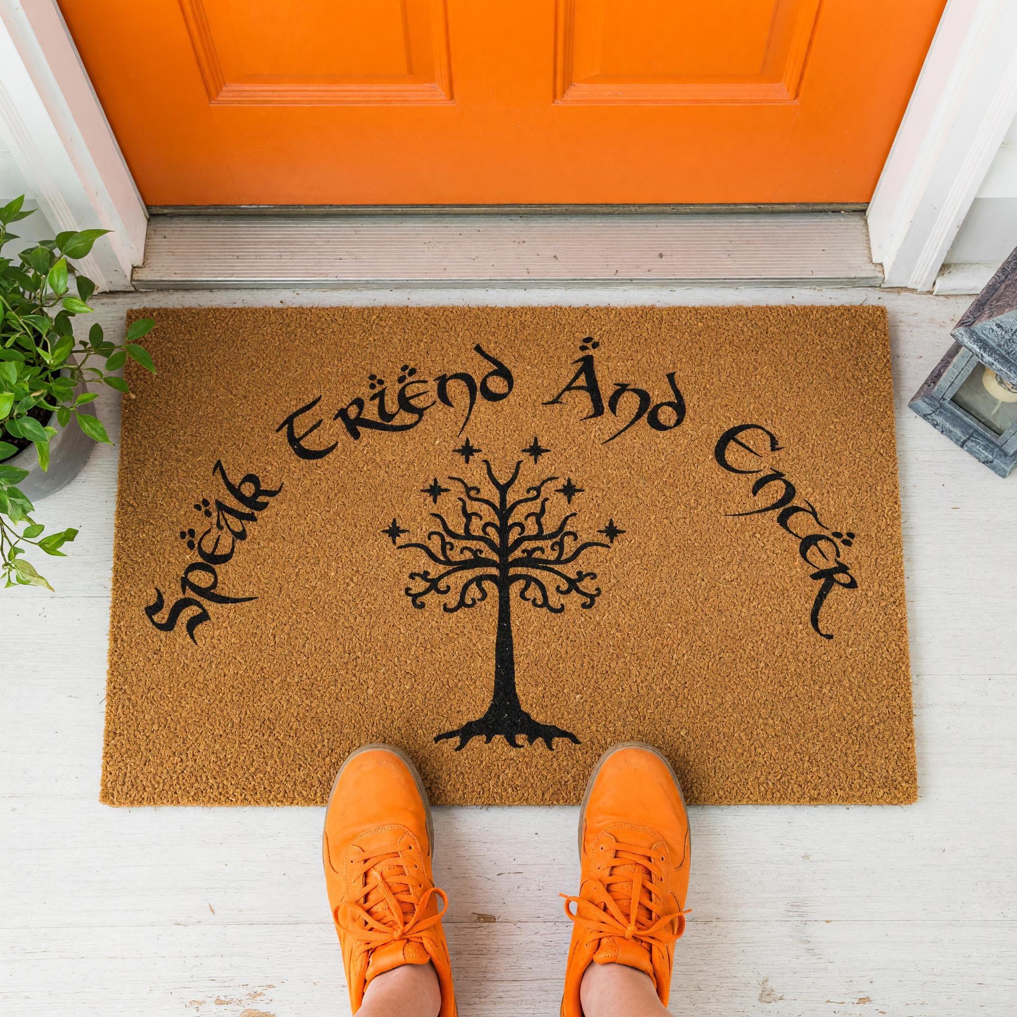 Speak Friend And Enter Doormat - Housewarming Gift - Nerd Welcome Mat